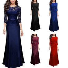 long dress summer evening party 2017欧美礼服连衣裙
