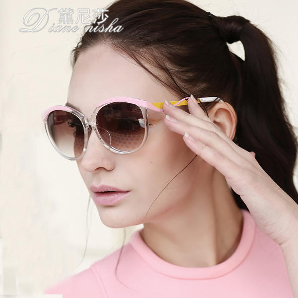 正品眼镜 黛尼莎圆脸偏光太阳镜 防紫外线时尚