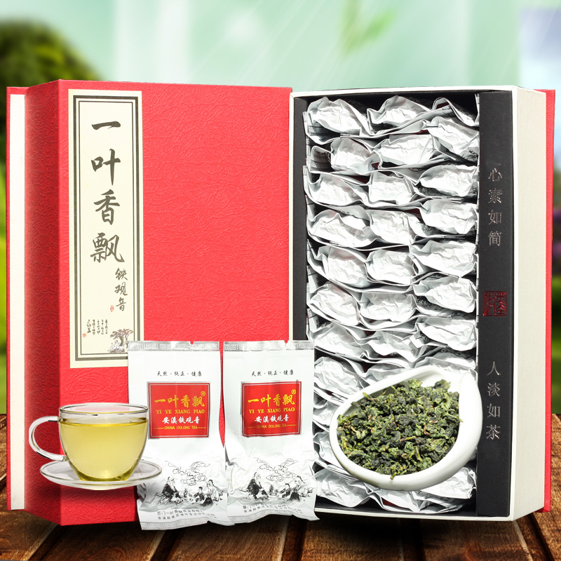 一叶香飘 安溪铁观音茶叶 16年新茶特产乌龙茶茶叶礼盒装500g