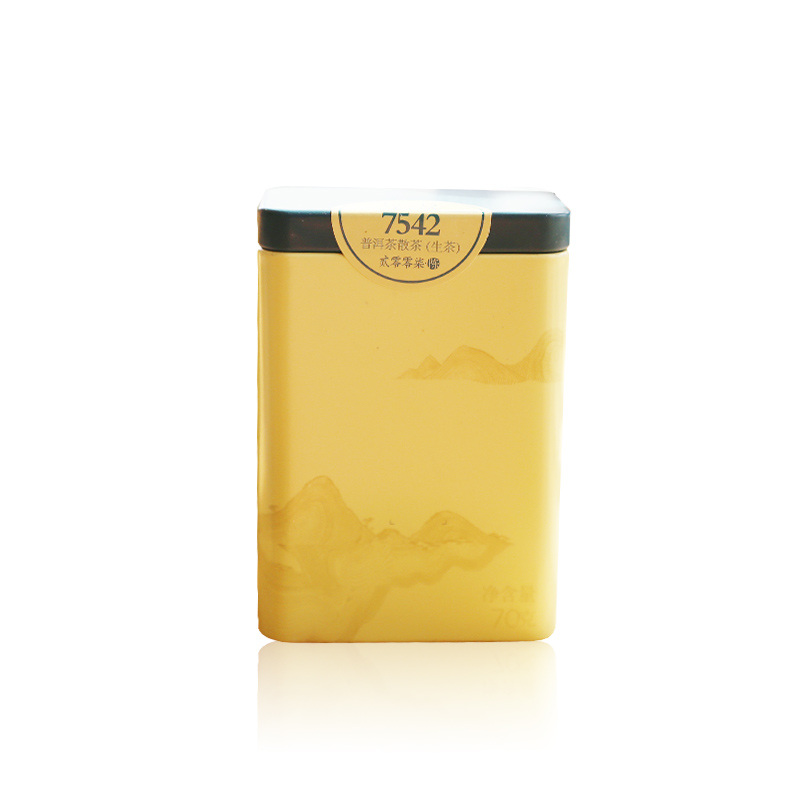 【天猫超市】大益茶叶  普洱生茶 陈年特选7542散茶罐装  70g