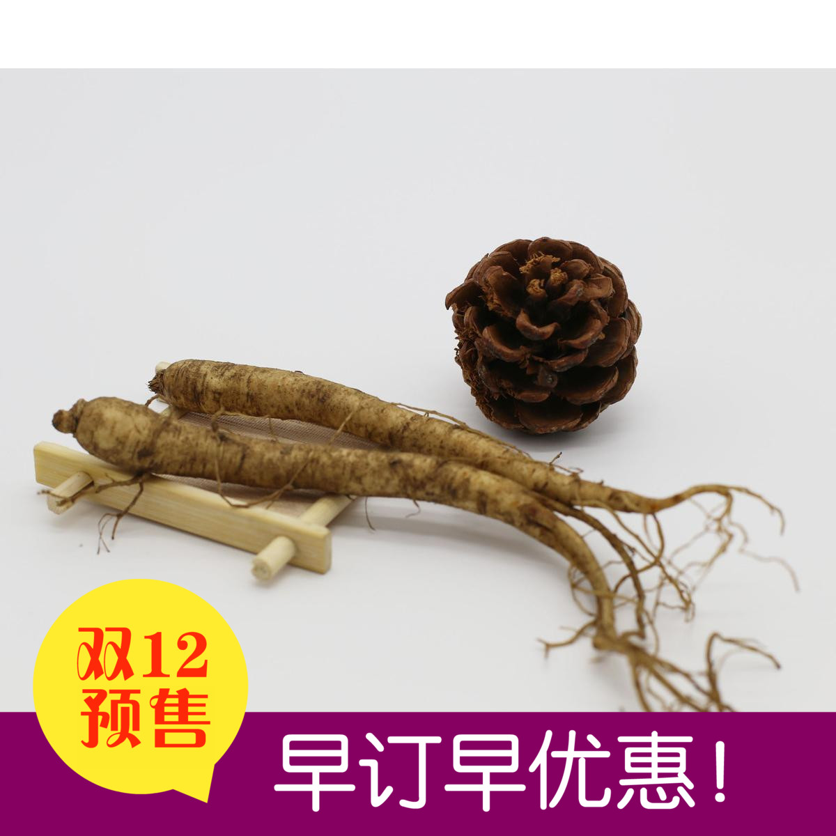 新鲜现挖吉林长白山有机西洋参 新鲜西洋参 鲜参 5根包邮
