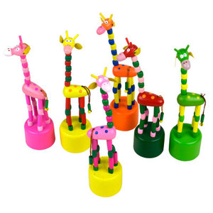 可爱彩色长颈鹿小飞鹿毛绒玩具公仔娃娃儿童玩