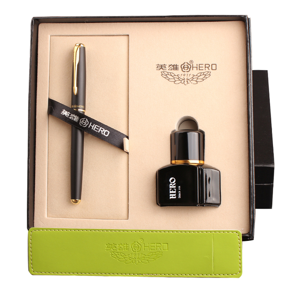 正品钢笔 官方正品 高档礼盒 笔墨套装 英雄50
