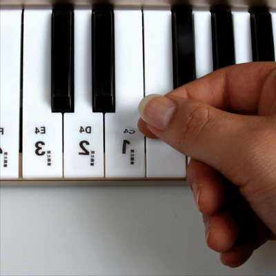 贴37键,54键,49键,61键钢琴不干胶琴贴童趣之星电子琴琴键