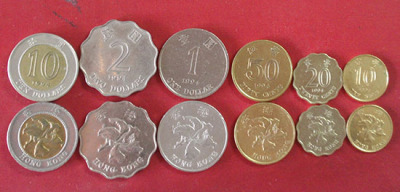新天地▲:香港硬币1994年套币,共6枚港币      新品上架 ￥ 19.