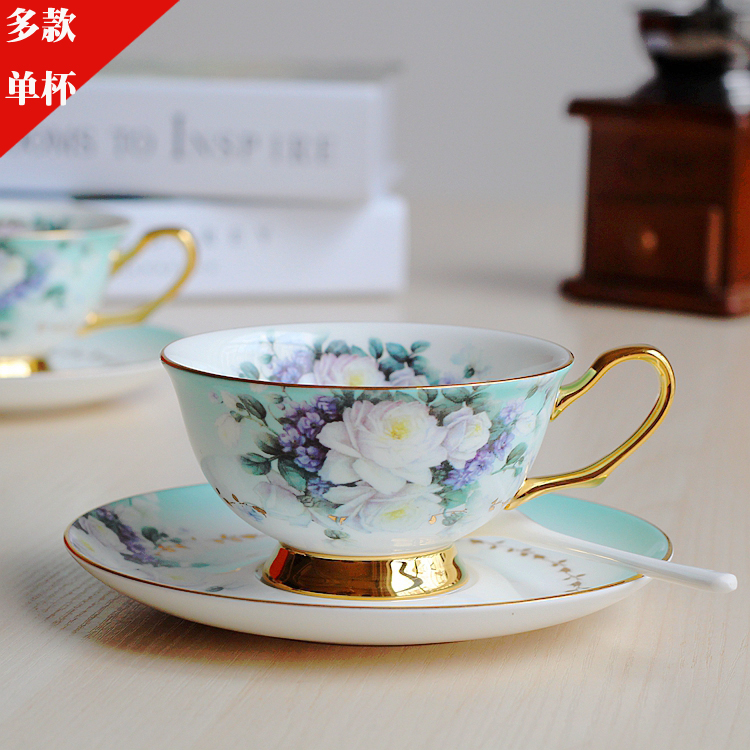 包邮欧式茶具高档复古创意骨瓷咖啡杯配碟陶瓷杯子下午茶杯情侣杯