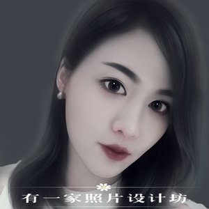 有一家高端唯美哥特风真人照片转手绘 人物头像肖像创意礼物定制