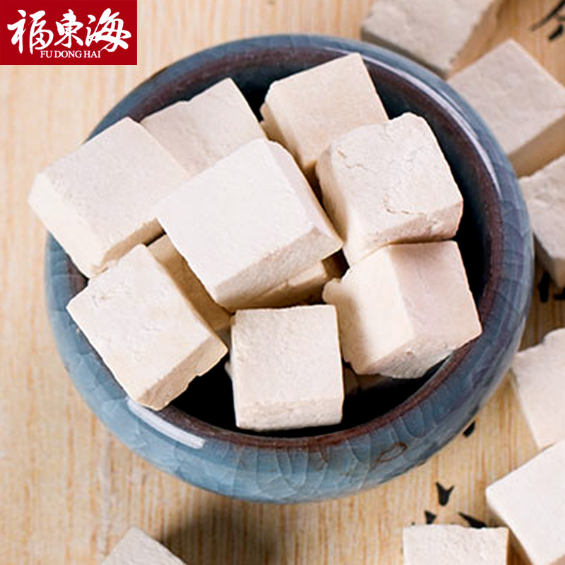 福东海 云南白茯苓块土白茯苓块中药材茯苓丁500g可打茯苓粉
