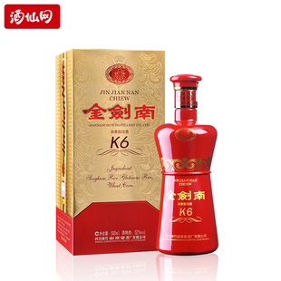 酒仙网 52度金剑南K6 500ml 浓香型白酒 国产