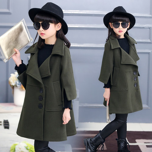 【aikaxion艾卡熊旗舰店】童装女童毛呢外套2