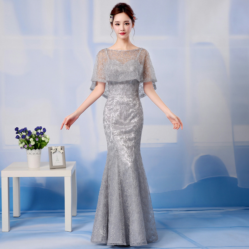 2017新款女晚礼服长款 气质优雅姐妹团显瘦百变 一衣多穿伴娘服