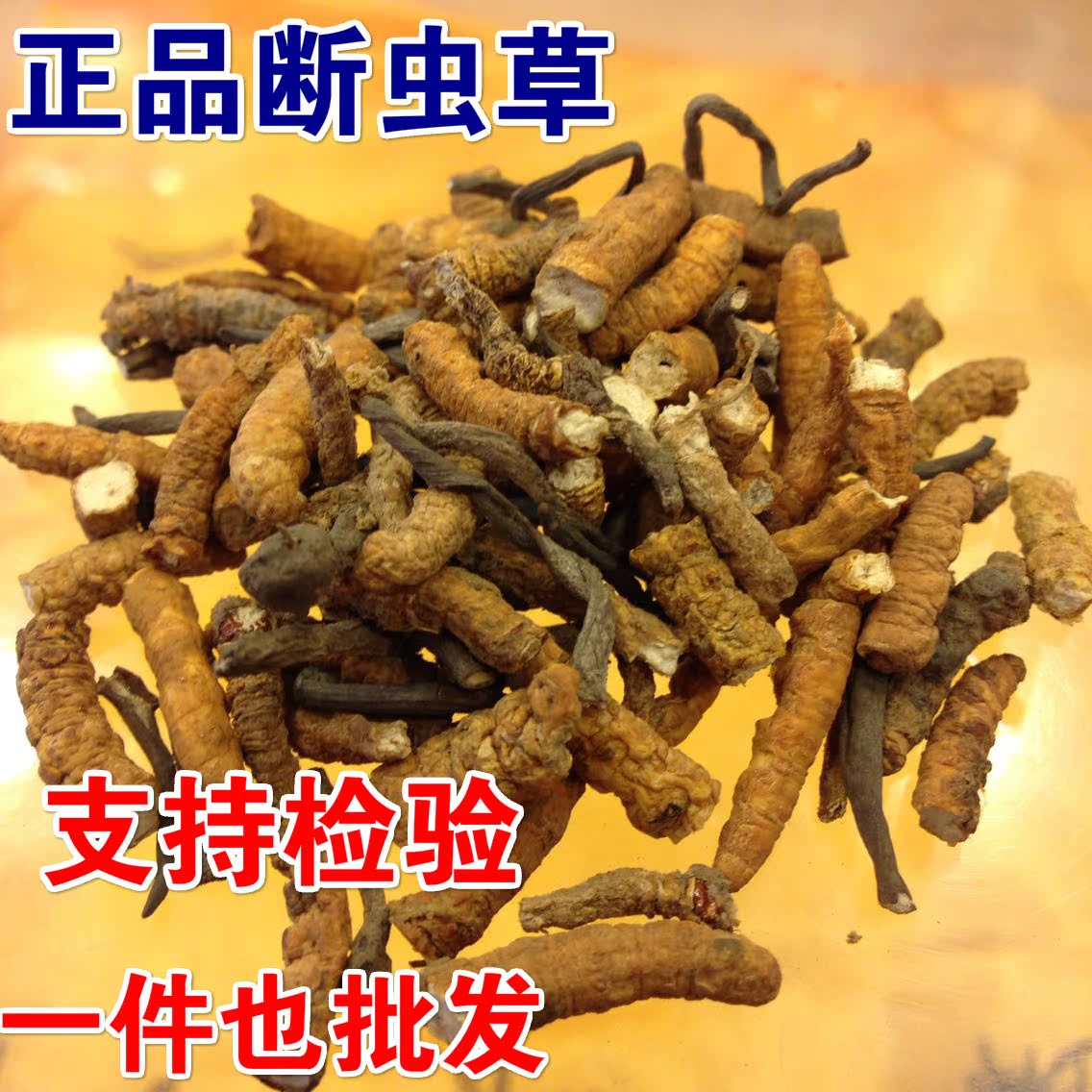 /西藏那曲野生冬虫夏草 正品新鲜 虫草断草 打粉专用 5克装