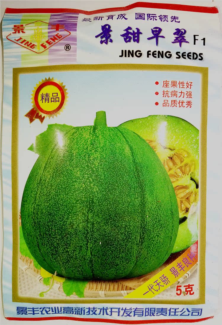 青皮绿肉甜瓜种子香瓜 早翠 瓜果蔬果露地早熟品种皮薄脆甜产量高