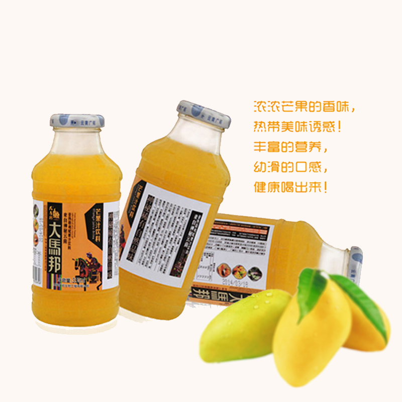 云南大马邦芒果汁饮料350ml云南特产芒果果汁