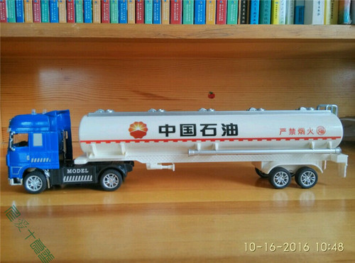 超星模王1:50中国石油中国石化油罐车汽车模型危险品运输车玩具车
