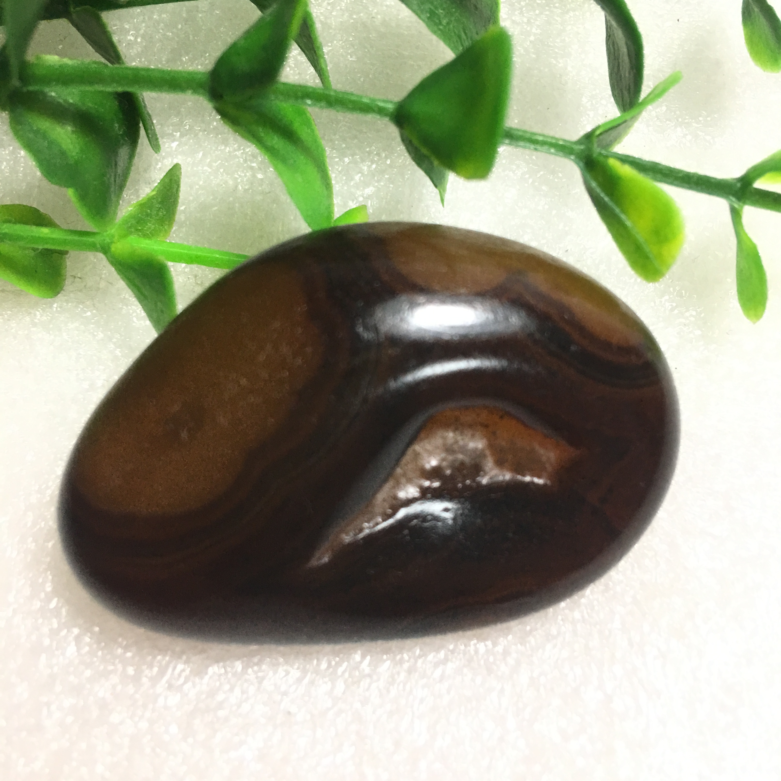 马达加斯加天然水冲玛瑙原石花纹 重量:27克 规格:43*30*16毫米