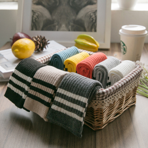 三条杠复古堆堆袜