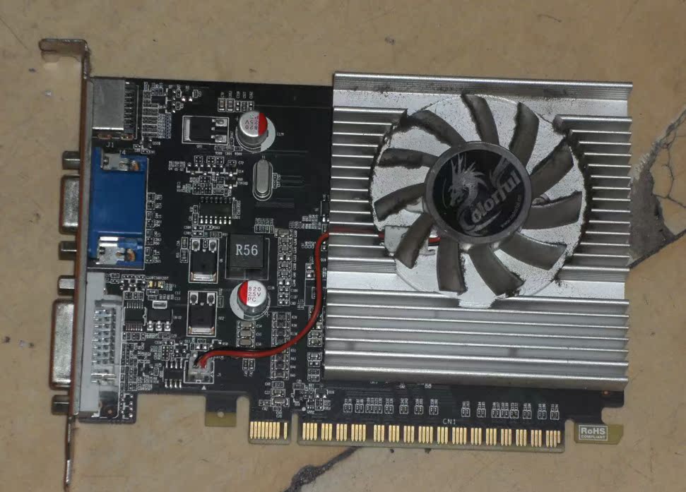 七彩虹gt610黄金版-1gd3 pci-e显卡 gt610 真实1g显存