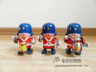 士兵小机器人打鼓敲鼓发条 铁皮玩具80后童年怀旧国货圣诞节礼物