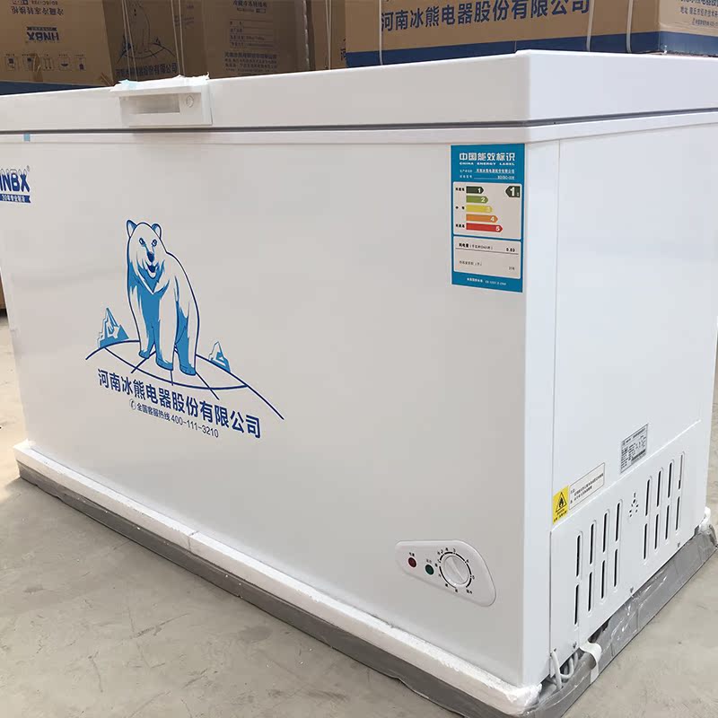 新品河南冰熊bd/bc-388卧式 商用冰柜 单温冷柜冷藏冷冻冷保鲜柜