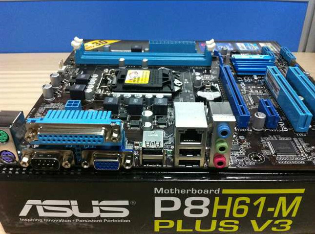 充新 华硕p8h61-m plus v3 h61主板1155针集显小板