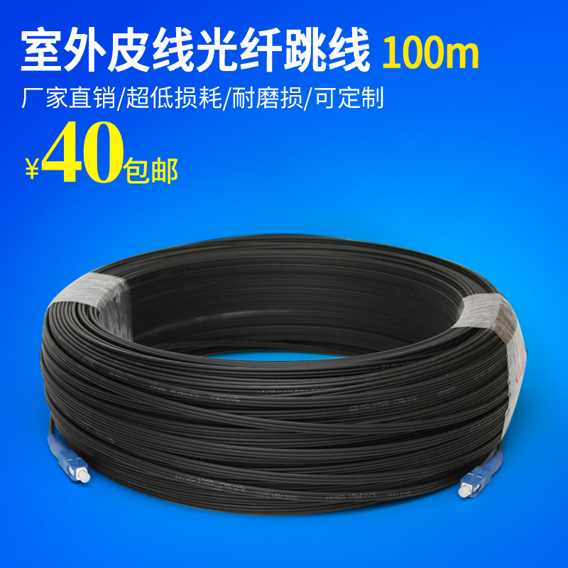 汤湖 皮线光缆 光纤跳线 皮线sc光纤跳线 室外单芯皮线光缆 200米 $