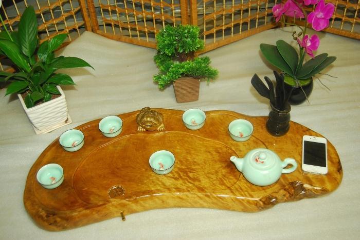 金丝楠木根雕茶盘茶海整块实木茶盘老材料树根天然原木茶盘茶托