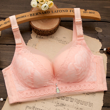 收副乳小胸聚拢深v性感内衣薄模杯无钢圈a胸罩 少女士文胸加厚薄款