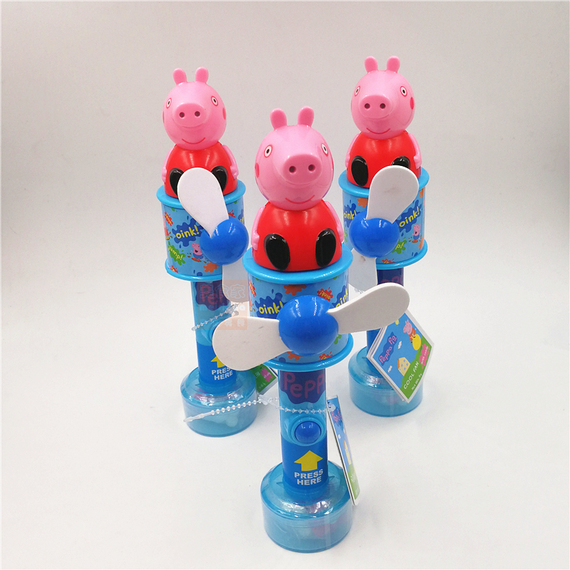 peppapig佩佩猪粉红猪小妹小猪佩奇糖果风扇6g 水果糖
