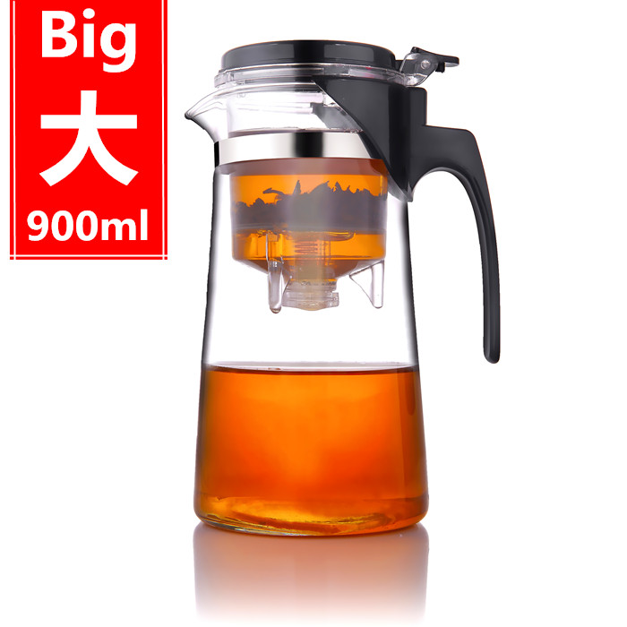 加厚耐高温玻璃泡茶壶可拆洗飘逸杯简易泡茶飘逸壶过滤花茶壶茶具