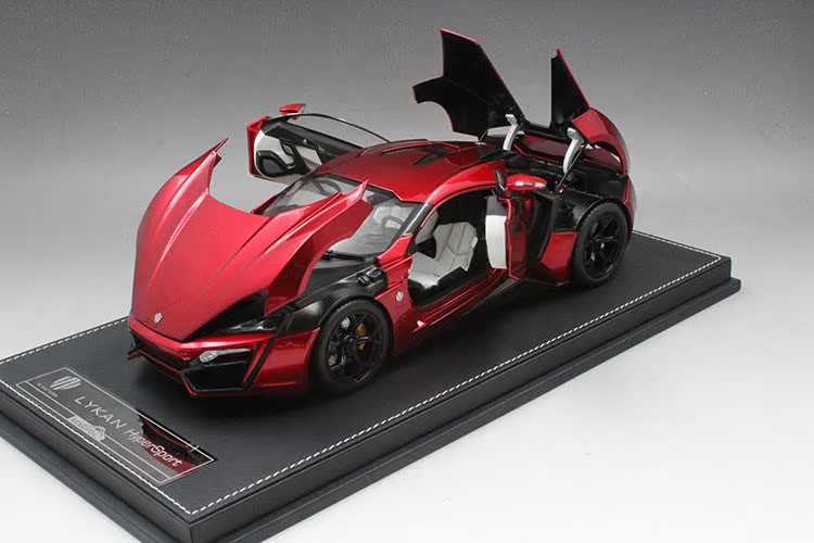 kengfai 1:18 lykan 莱肯 hypersport 速度与激情7 合金汽车模型