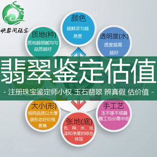 翡翠鉴定估价和田玉器玉石蜜蜡碧玺在线鉴定估值评估珠宝鉴定师