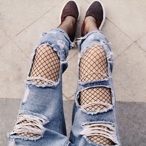 镂空女性感防勾渔网袜