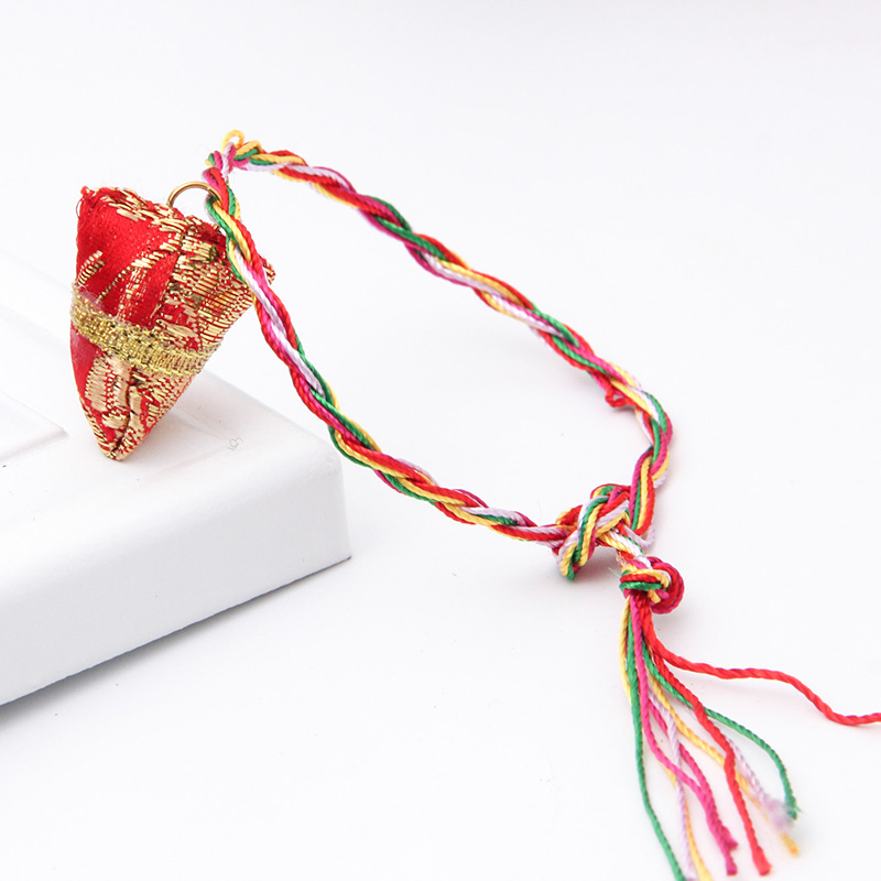 端午节装饰品编手链手绳项链diy五色线绳五彩