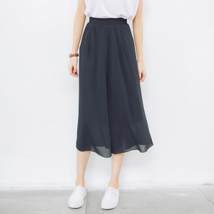 宽松休闲雪纺裙裤