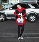 Muro A/W17 小众日常设计 情侣款 disney redred米奇大针织衫