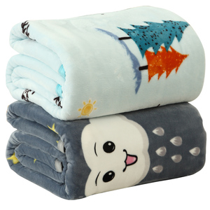 加厚冬季法兰绒盖毯
