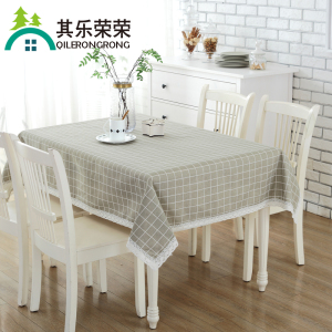 棉麻布艺桌布简约台布