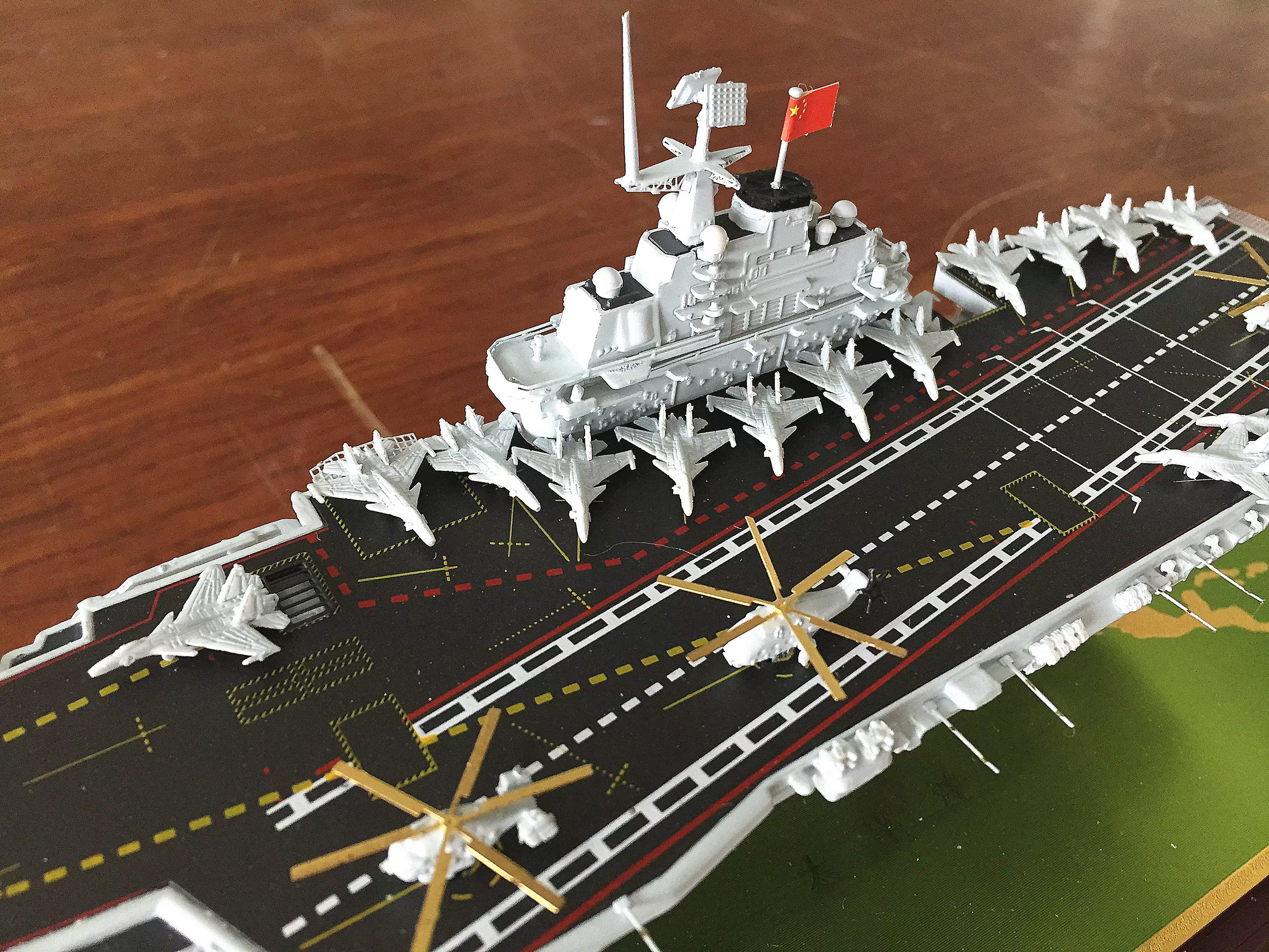 1:1000辽宁号航母模型仿真军舰模型船模战舰模型成品航空母舰模型