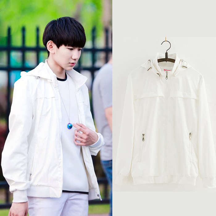 tfboys王源王俊凯快手刘小伙同款衣服青少年男连帽薄夹克外套