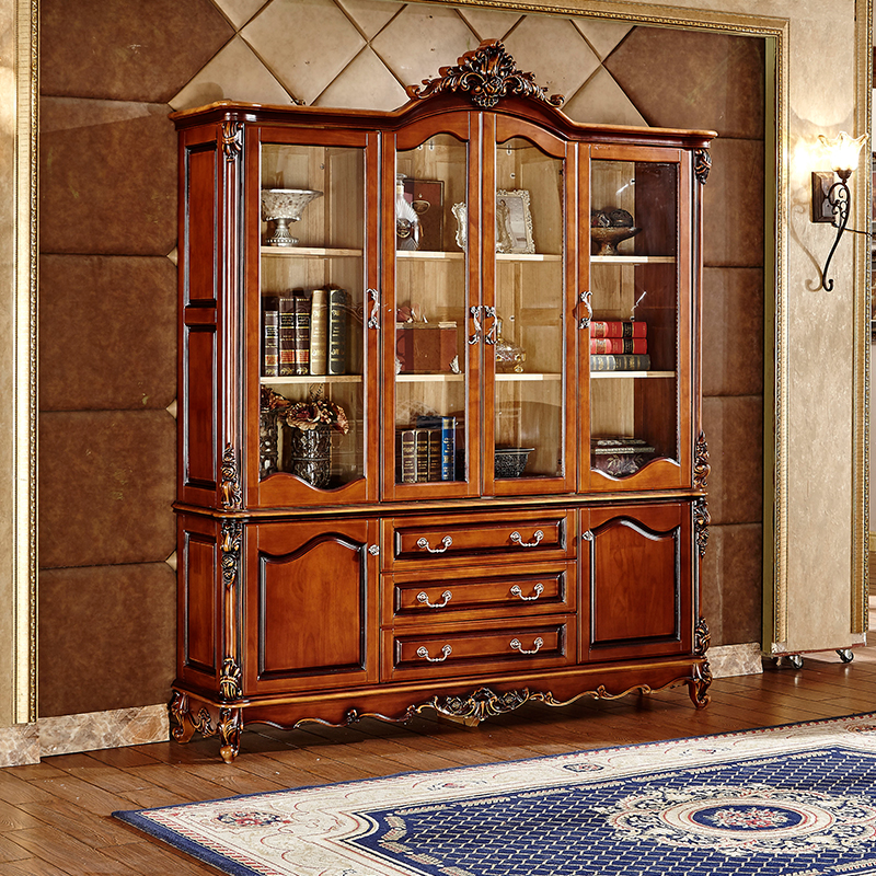 欧式书柜实木