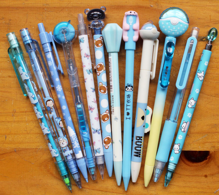 包邮天卓 班班通 韩国可爱男女学生自动铅笔套装12支活动铅笔 0.