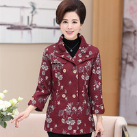 中年女装秋装长袖T恤30-40岁50妈妈装加绒打