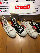 川久保玲 桃心 帆布鞋 CONVERSE CDG PLAY 百人町现货