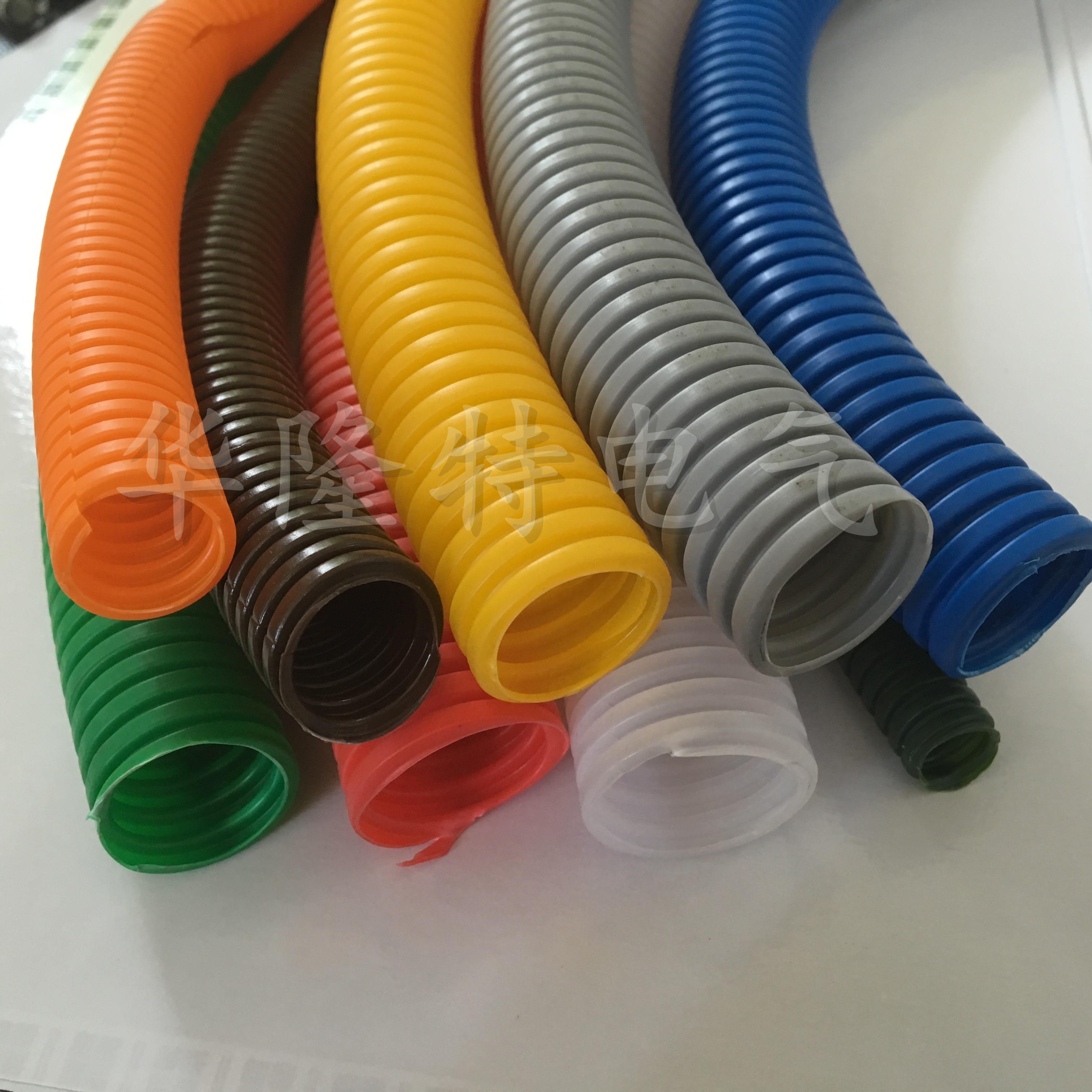 白色波纹管 塑料波纹管pe软管/电线套管/聚乙烯软管颜色定做