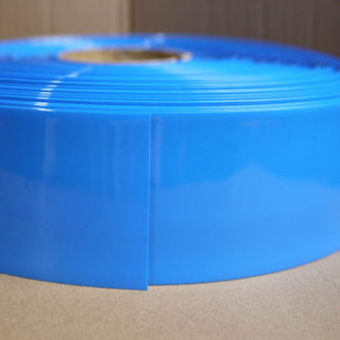 PVC塑胶热缩管收缩膜锂电池组封装套膜蓝色