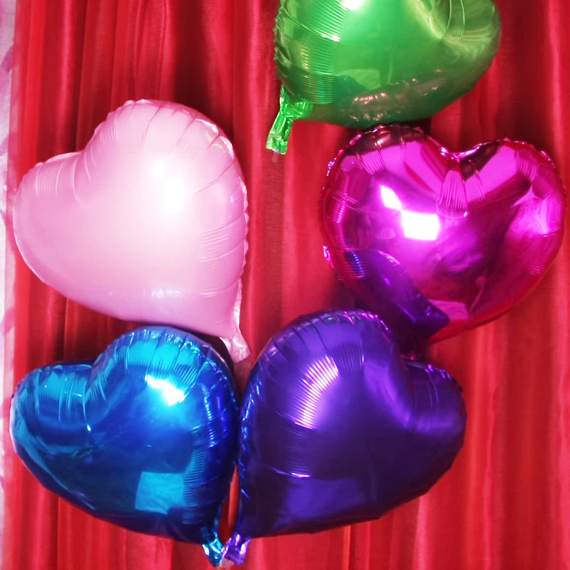 爱心形铝膜气球生日派对装饰品浪漫房间节日婚庆婚房房间布置气球