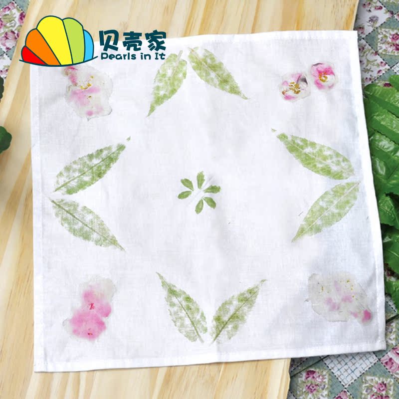 大号手绘空白方巾涂鸦手帕儿童diy绘画纯棉扎染拓染白色方布手绢