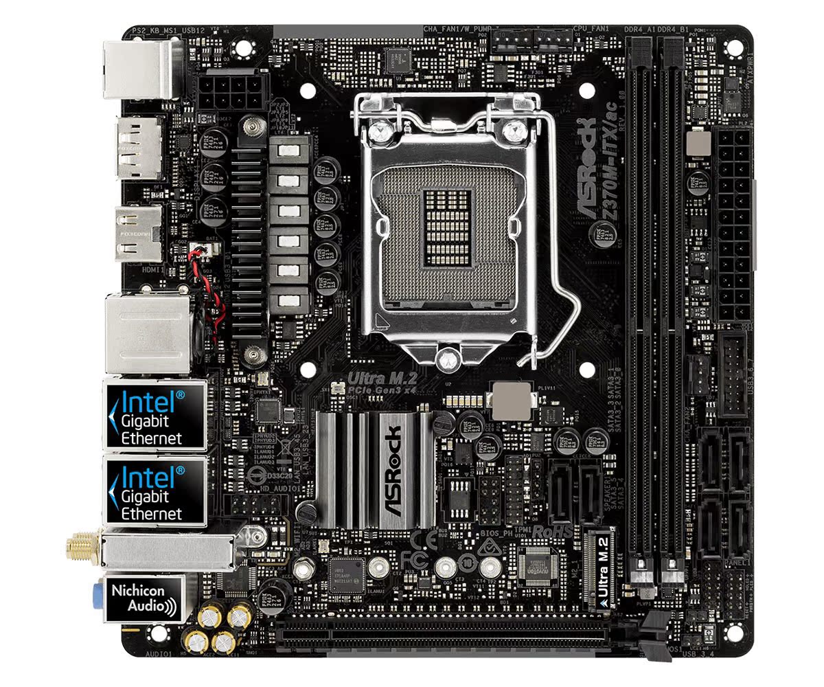 asrock/华擎科技 z370 pro4 z370主板支持i5 8400 8600k i7 8700k