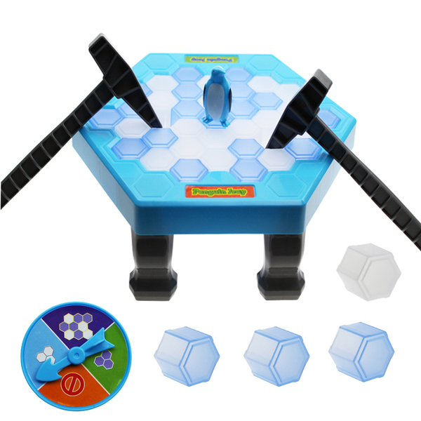 敲打企鹅冰块积木玩具企鹅破冰桌面游戏敲冰块